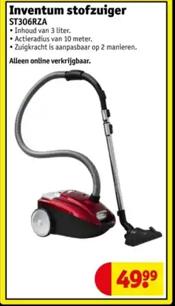 Kruidvat Inventum stofzuiger ST306RZA aanbieding