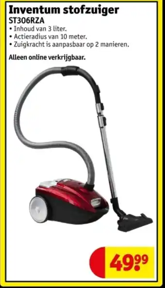 Kruidvat Inventum stofzuiger ST306RZA aanbieding