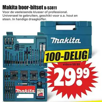 Dirk Makita Boor-Bitset B-53811 aanbieding