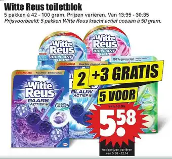 Dirk Witte Reus Toiletblok 2+3 Gratis aanbieding