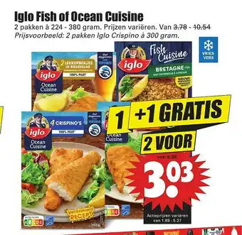 Dirk Iglo Fish Of Ocean Cuisine 1+1 Gratis aanbieding