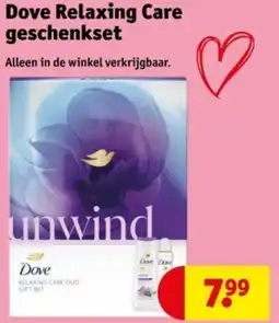 Kruidvat Dove Relaxing Care geschenkset aanbieding