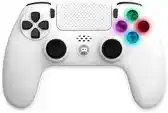 Bol.com Freaks and Geeks - Draadloze Controller - Geschikt voor PS4/PC - LED - Bluetooth - AUX - Wit aanbieding