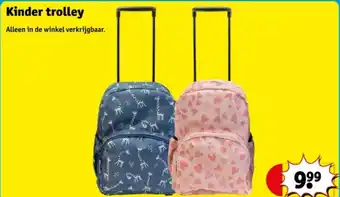 Kruidvat Kinder trolley aanbieding