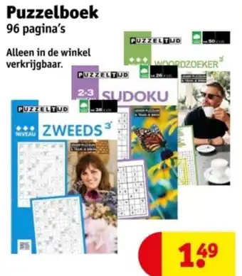 Kruidvat Puzzelboek aanbieding