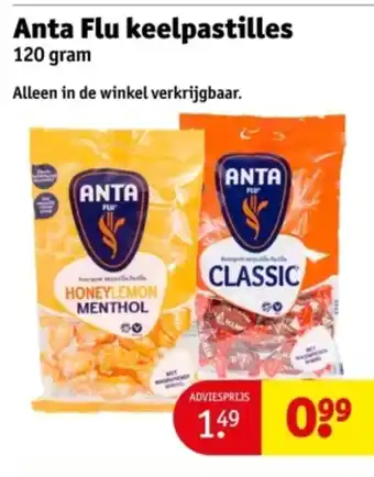 Kruidvat Anta Flu keelpastilles aanbieding