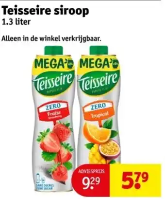 Kruidvat Teisseire siroop aanbieding