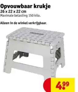 Kruidvat Opvouwbaar krukje aanbieding
