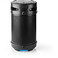 Amazon Nedis waterbestendige Bluetooth partyspeaker met AUX, MIC en USB - 150W / IPX5 / zwart aanbieding