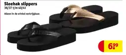 Kruidvat Sleehak slippers aanbieding