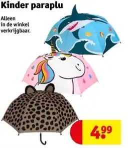Kruidvat Kinder paraplu aanbieding
