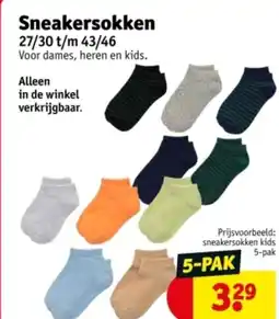 Kruidvat Sneakersokken aanbieding