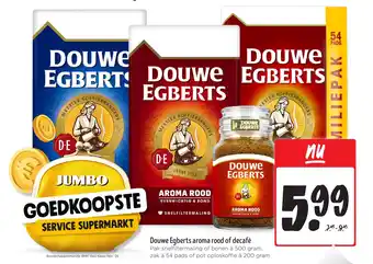 Jumbo Douwe Egberts aroma rood of decafé aanbieding