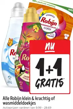 Jumbo Alle Robijn klein & krachtig of wasmiddeldoekjes aanbieding