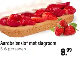 Jumbo Aardbeienslof met slagroom aanbieding