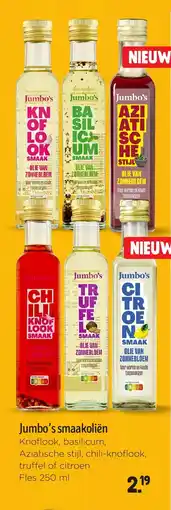 Jumbo Jumbo's smaakoliën aanbieding