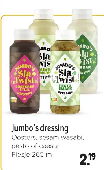 Jumbo Jumbo's dressing aanbieding