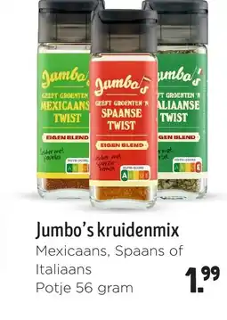 Jumbo Jumbo's kruidenmix aanbieding