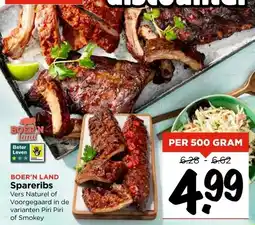 Vomar Voordeelmarkt BOER'N LAND Spareribs aanbieding