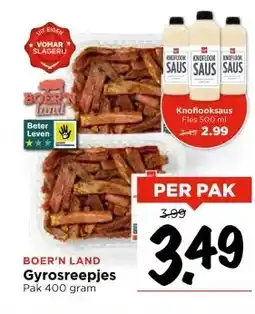 Vomar Voordeelmarkt BOER'N LAND Gyrosreepjes aanbieding