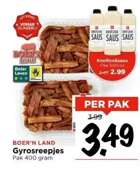 Vomar Voordeelmarkt BOER'N LAND Gyrosreepjes aanbieding