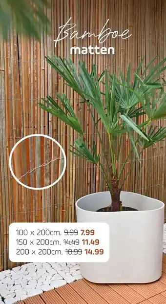 Coppelmans Bamboe matten aanbieding