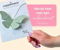 Coppelmans Verras haar met een cadeaukaart aanbieding