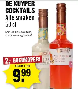 Dirck 3 De kuyper cocktails aanbieding