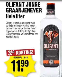 Dirck 3 Olifant jonge graanjenever aanbieding