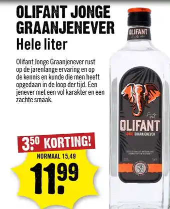 Dirck 3 Olifant jonge graanjenever aanbieding