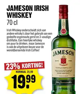 Dirck 3 Jameson irish whiskey aanbieding