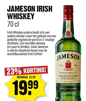 Dirck 3 Jameson irish whiskey aanbieding