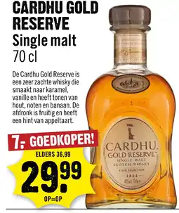 Dirck 3 Cardhu gold reserve aanbieding