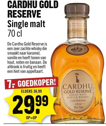 Dirck 3 Cardhu gold reserve aanbieding