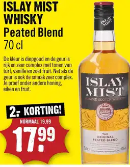 Dirck 3 Islay mist whisky peated blend aanbieding