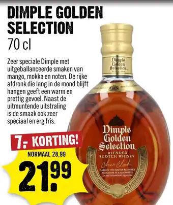 Dirck 3 Dimple golden selection aanbieding