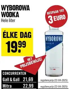 Dirck 3 Wyborowa wodka aanbieding