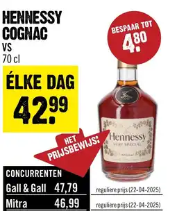 Dirck 3 Hennessy cognac aanbieding