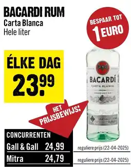 Dirck 3 Bacardi rum aanbieding
