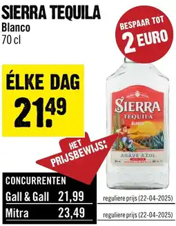 Dirck 3 Sierra tequila aanbieding