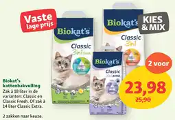 Maxi Zoo Biokat's kattenbakvulling aanbieding