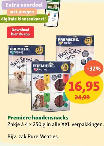 Maxi Zoo Premiere hondensnacks aanbieding