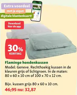 Maxi Zoo Flamingo hondenkussen aanbieding