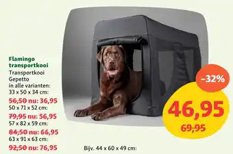 Maxi Zoo Flamingo transportkooi aanbieding