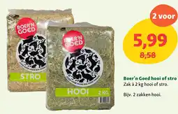 Maxi Zoo Boer'n Goed hooi of stro aanbieding