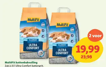Maxi Zoo MultiFit kattenbakvulling aanbieding
