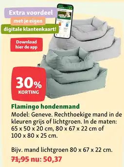 Maxi Zoo B Flamingo hondenmand aanbieding