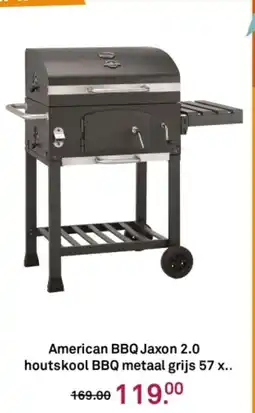 Karwei American BBQ Jaxon 2.0 houtskool BBQ metaal grijs 57 x. aanbieding