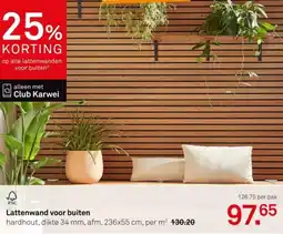 Karwei Lattenwand voor buiten aanbieding