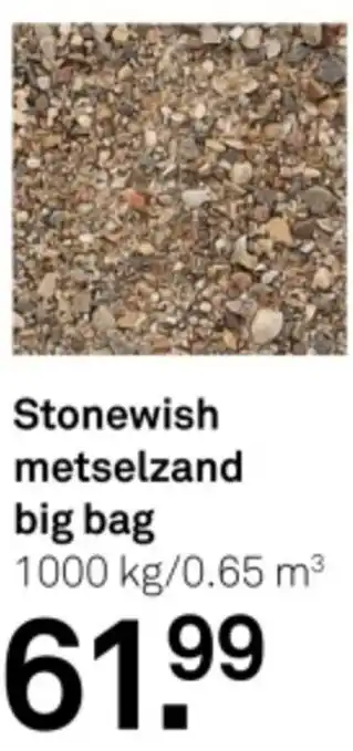 Karwei Stonewish metselzand big bag aanbieding